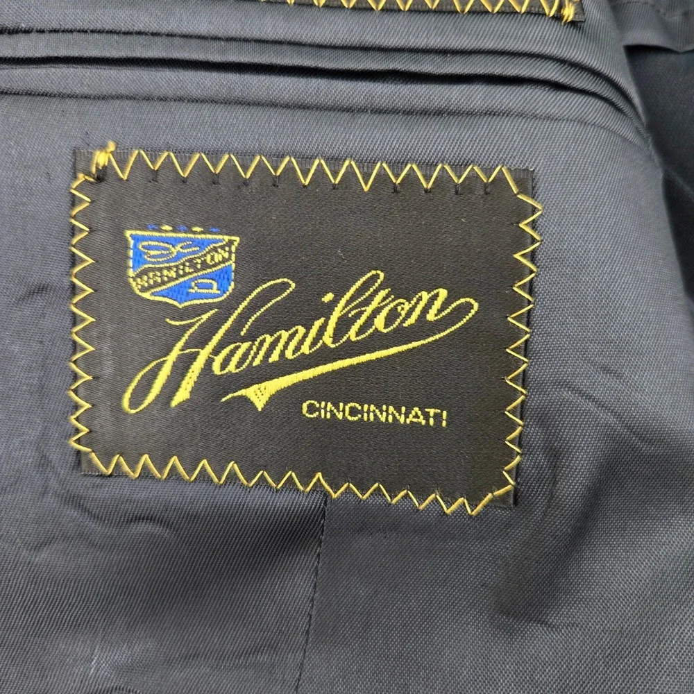 VTG Hamilton Tailoring Pilot Captain Uniform‎ Blazer 4 Stripe Sleeve USA 42R